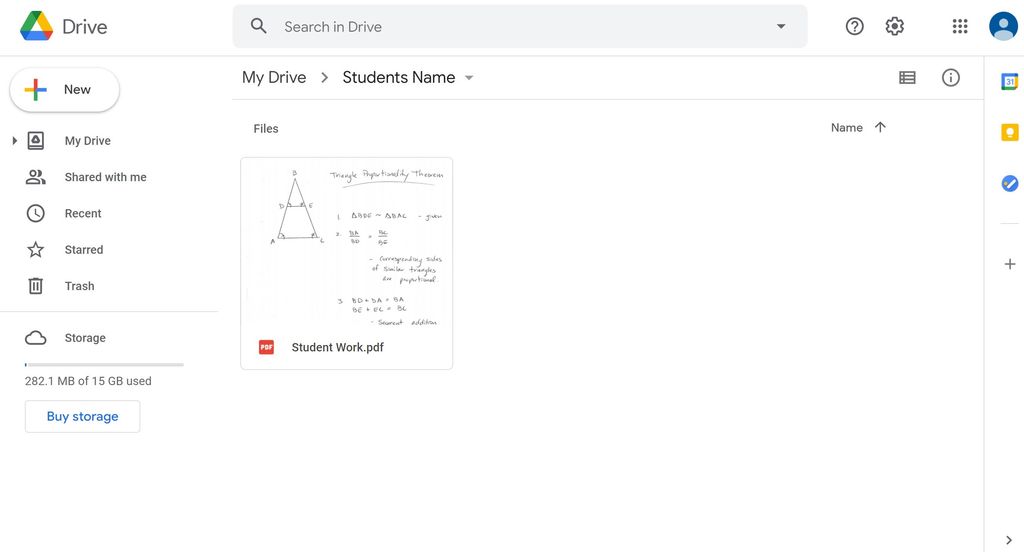 Notes go straight to a Google Drive folder for rev