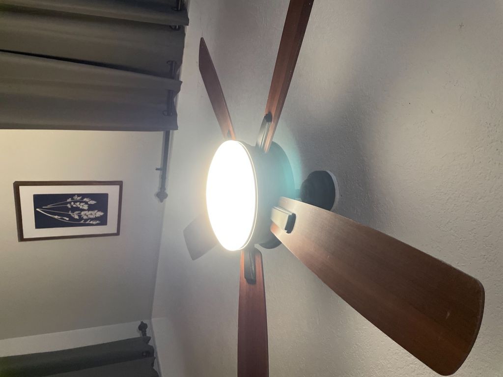 He assembled and installed my parents’ ceiling fan