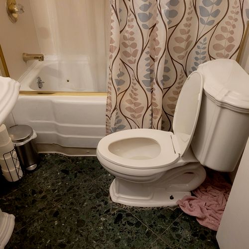 So...my husband tried to replace our toilet fill v