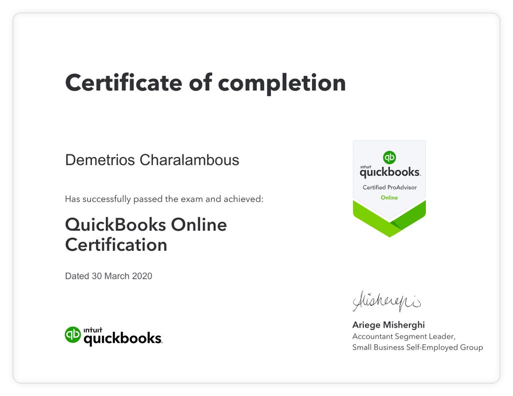 QuickBooks Online ProAdvisor