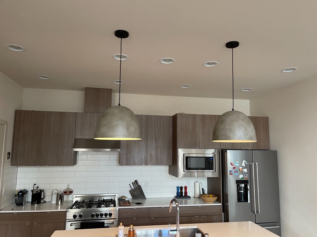 Z did a great job installing light fixtures and al