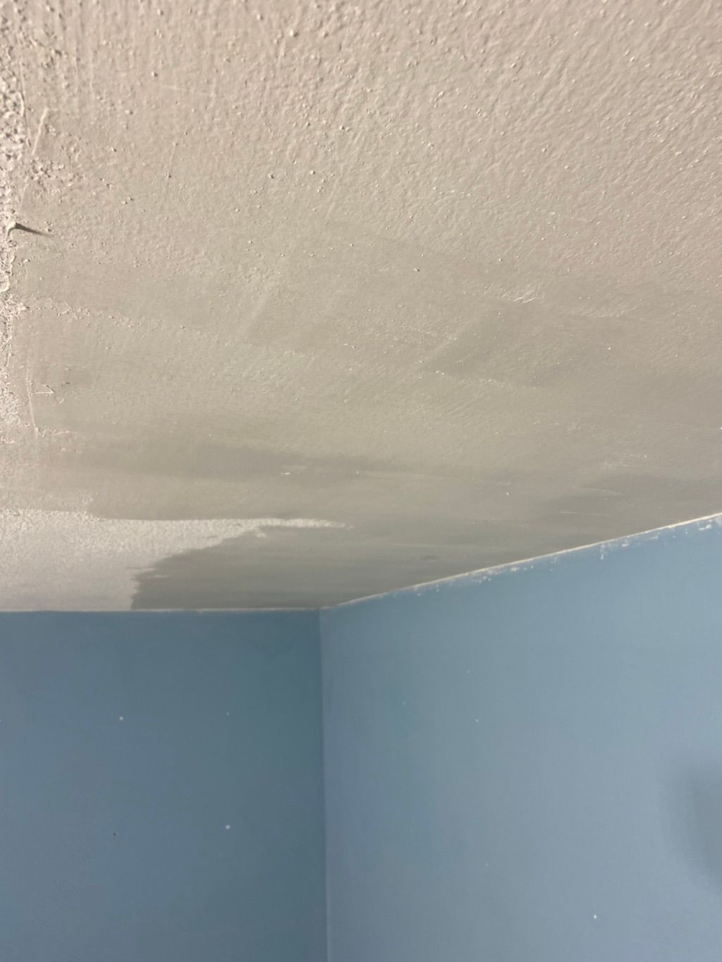 Popcorn removed and putty