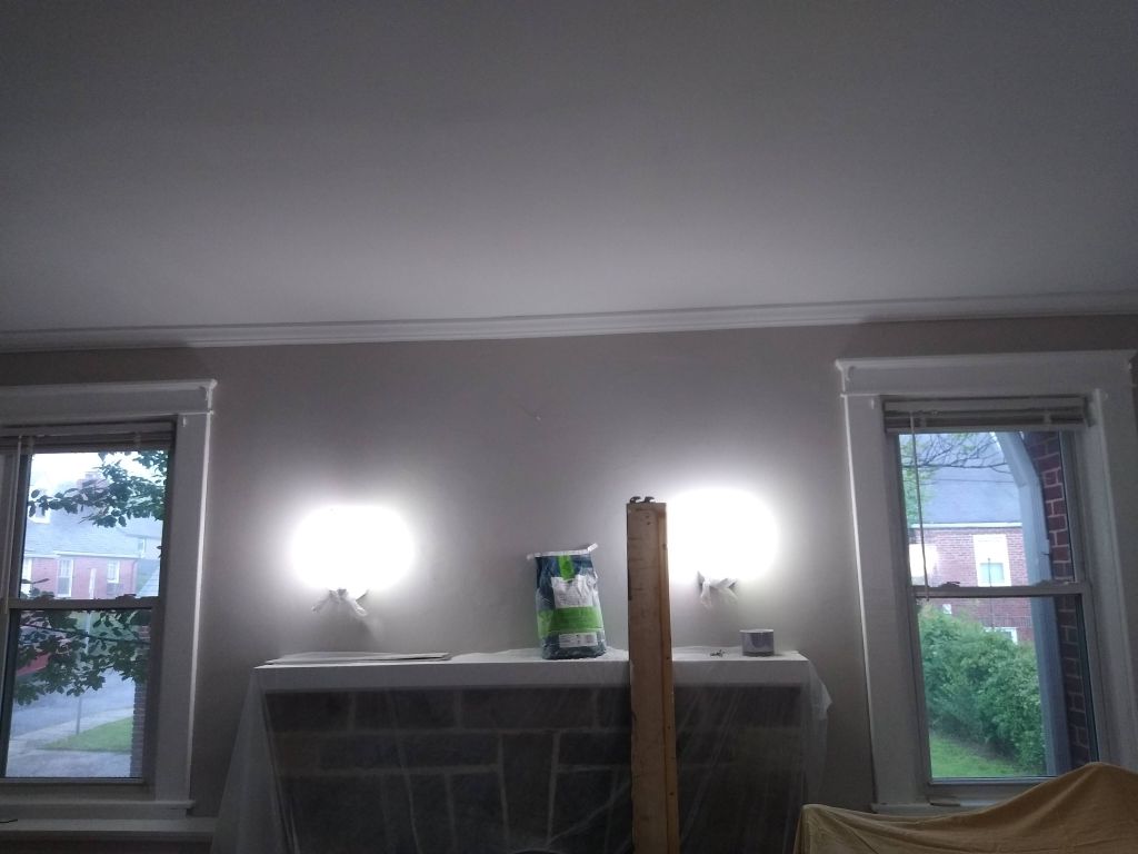 Molding installation and painting