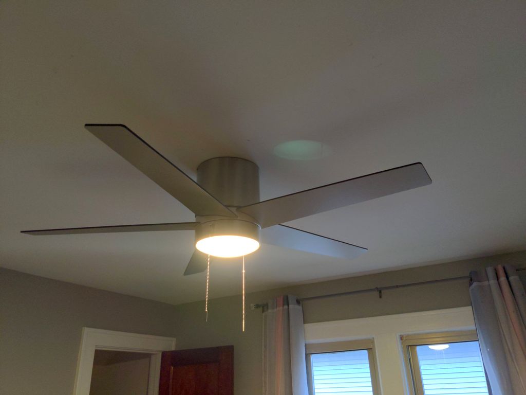 Denzel was on time and installed our ceiling fan q