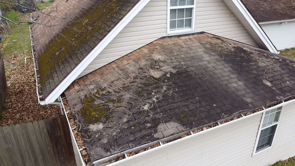 What does the porch roof look like ?