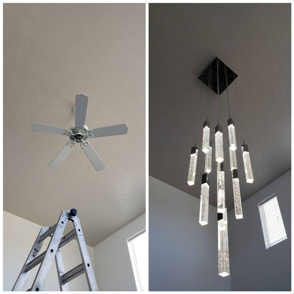 Living Room Chandelier Upgrade 