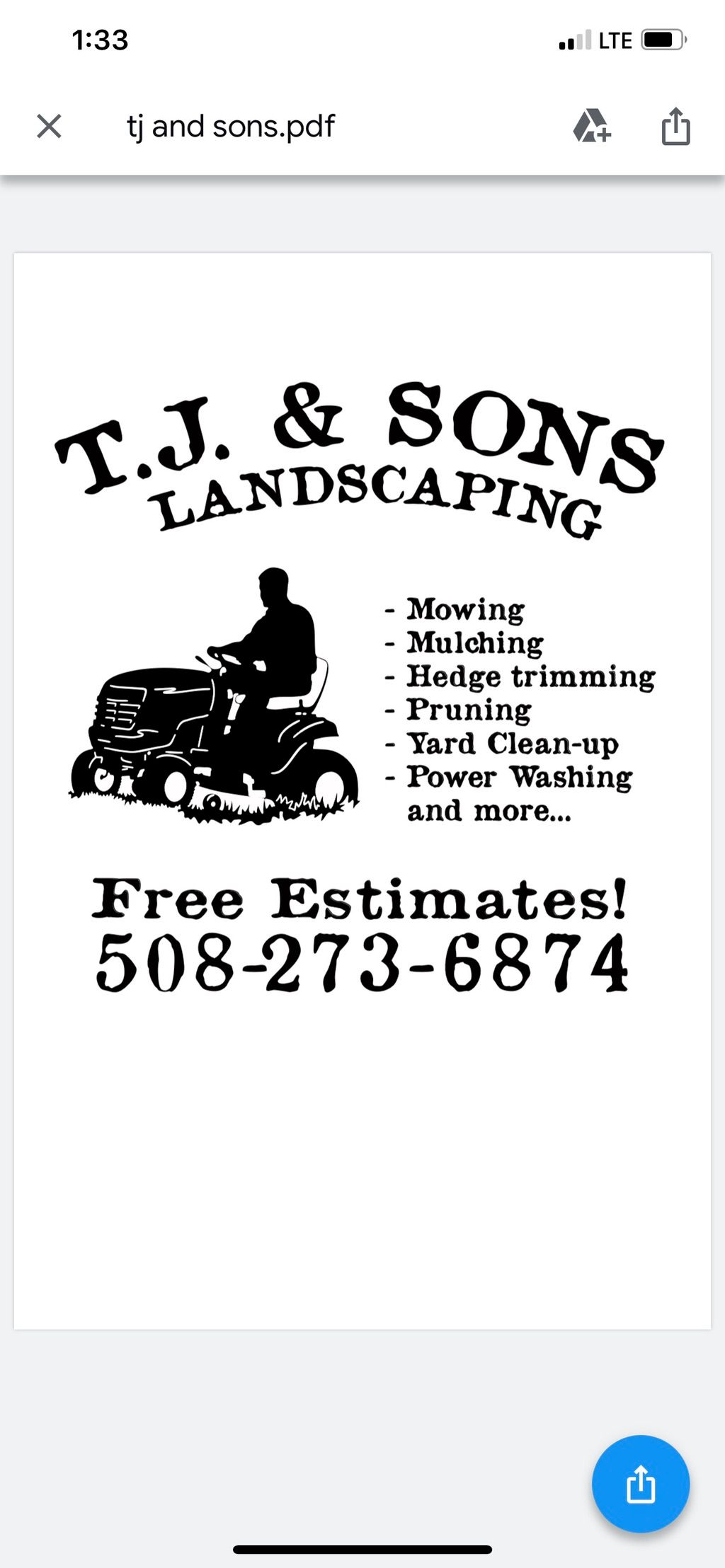 Tj & Sons Landscaping