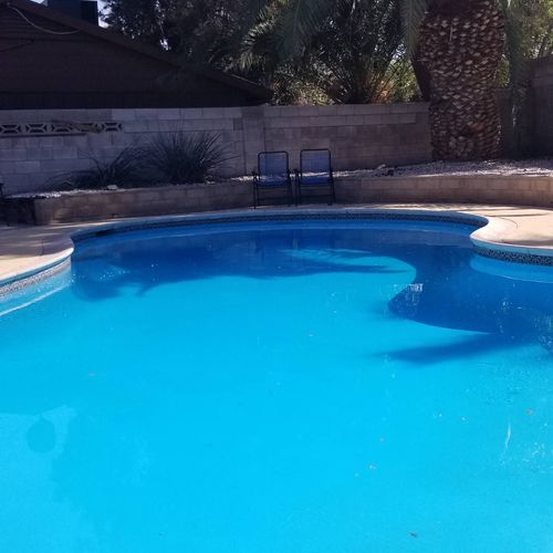 As a first time homeowner with a large pool, Dusti