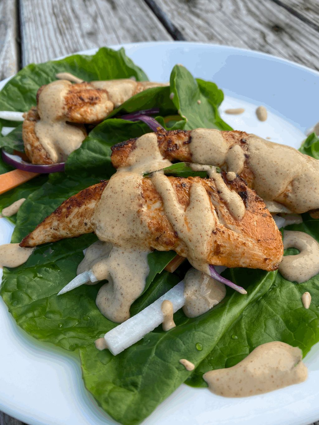 Curry Chicken & Almond Sauce