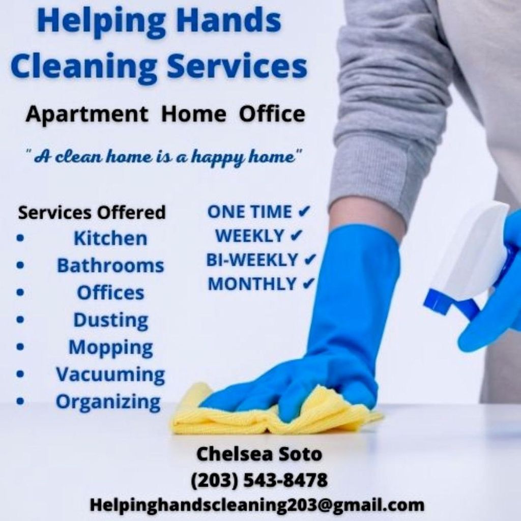 Helping hands cleaning