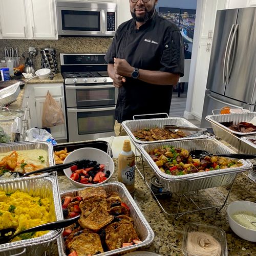 Chef Malcolm created a birthday brunch to remember