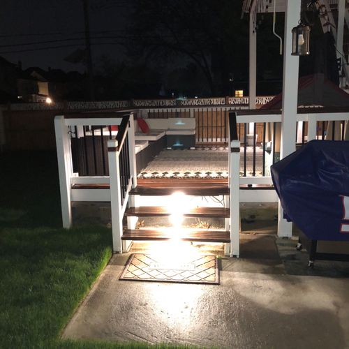 We used them to install outdoor deck lighting with