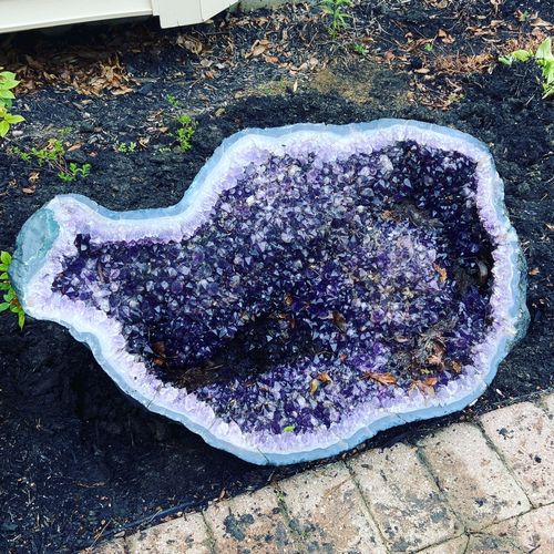350 lb geode moved professionally