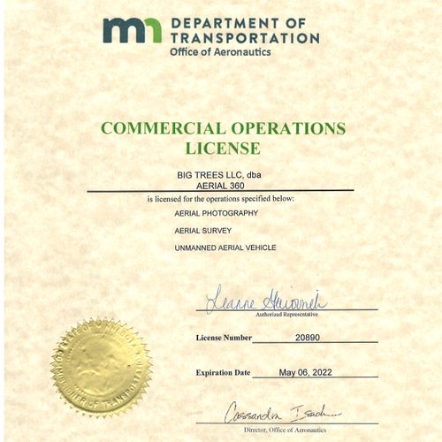 State of MN License