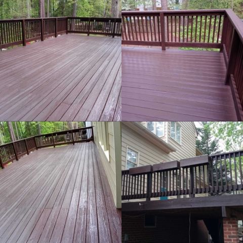 Deck Staining and Sealing project from 2021