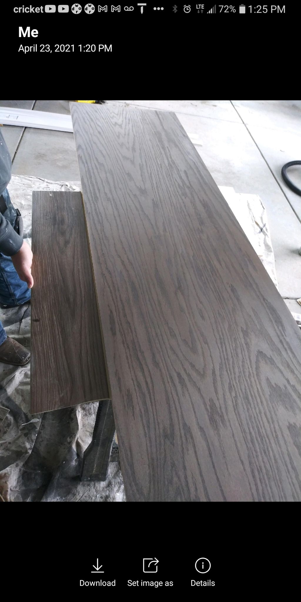 stain match to vynl Planck flooring