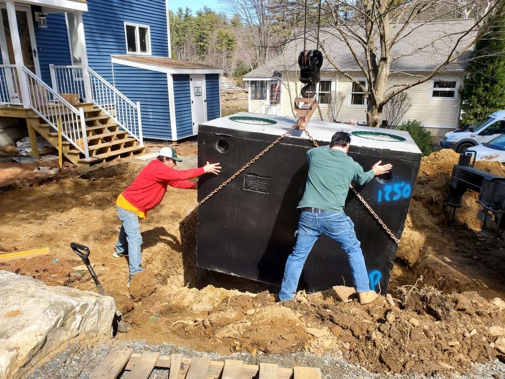 Installing a 1250 Cement Tank