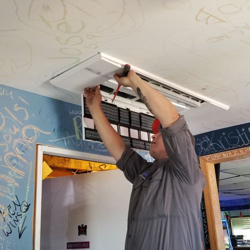 Installing Ductless Mini Splits For Panga Bar and 