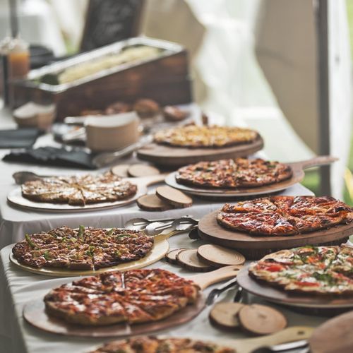 Wedding Pizza Display