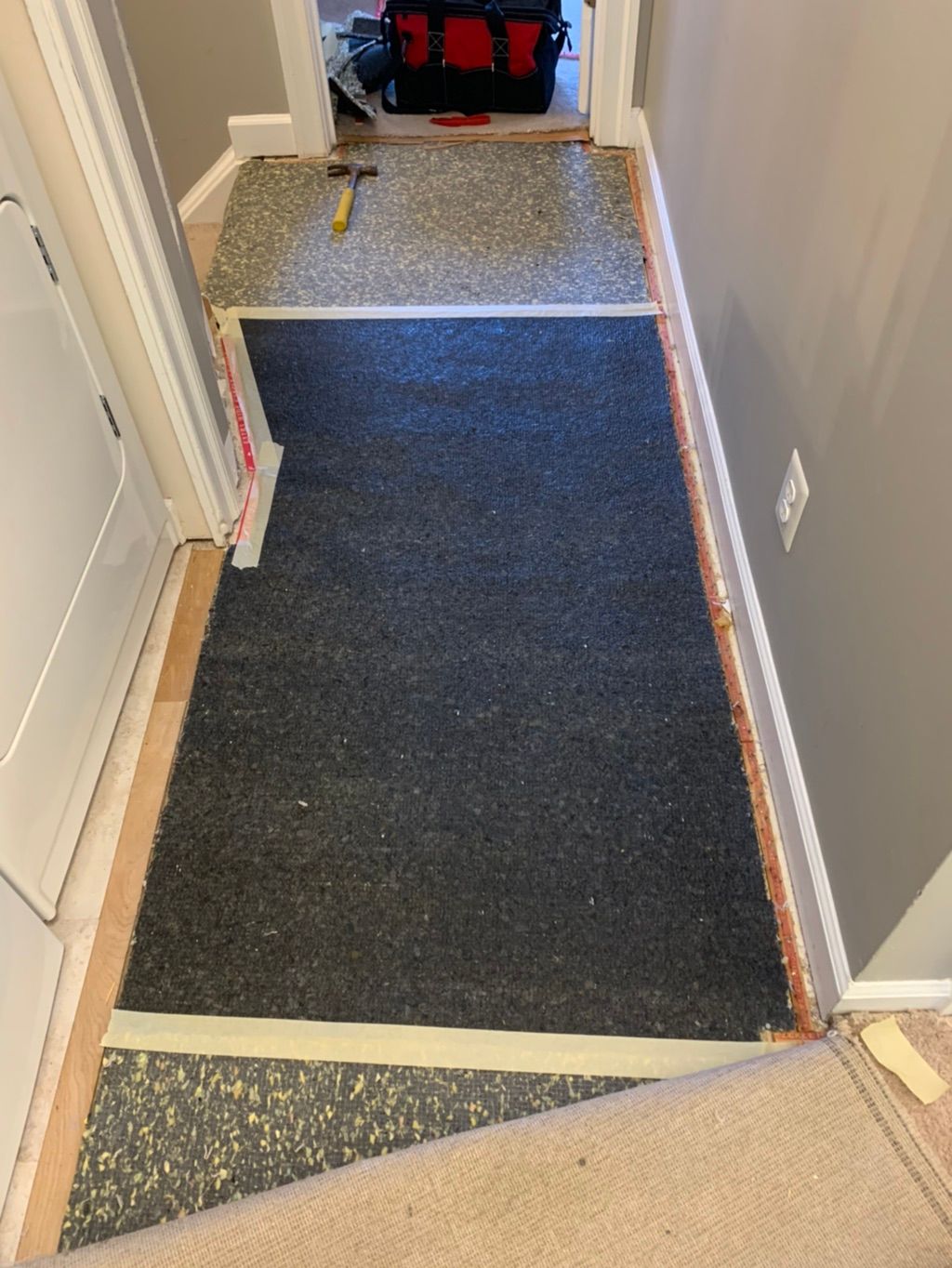 Padding Installation (During)