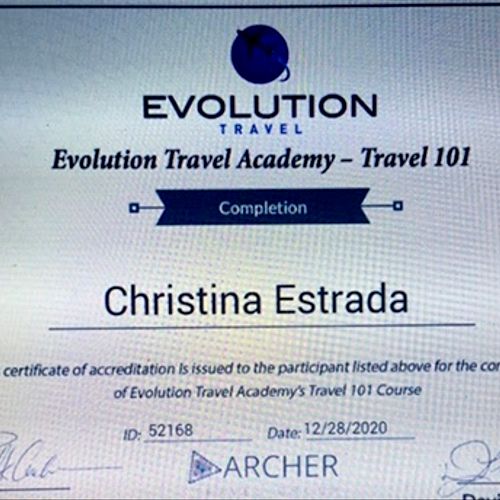 travel certification 