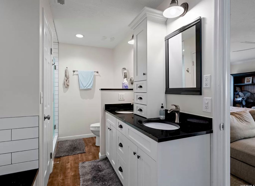 Remodeled master bathroom 