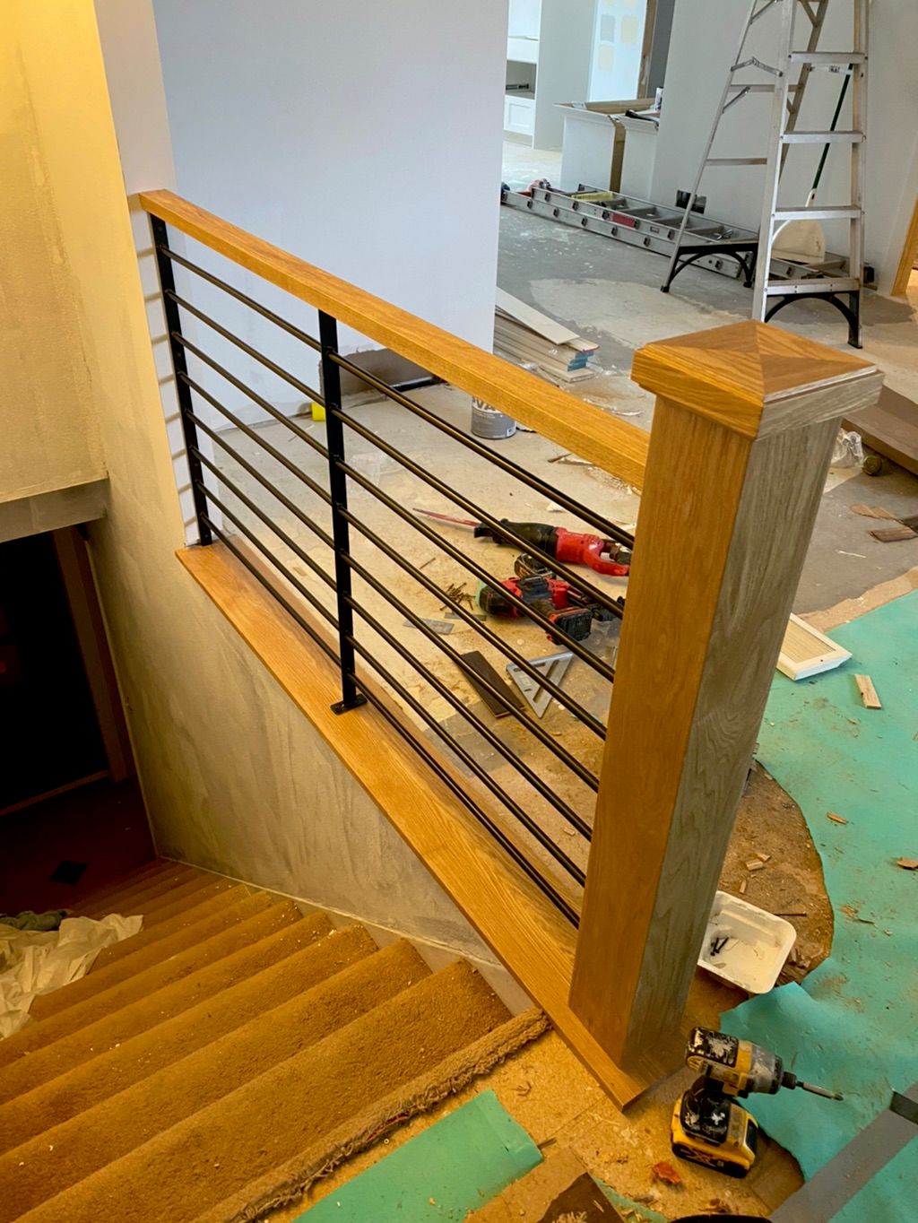 Custom handrail in this home addition we built. 