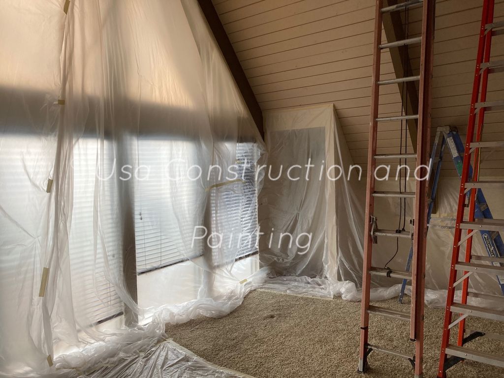 Interior painting!
Covering!