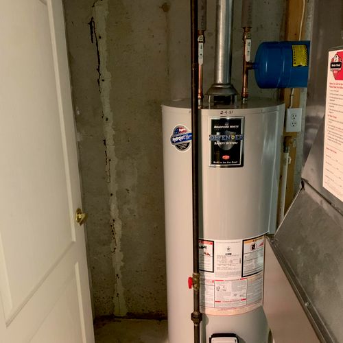 Water Heater Replacement w/ expansion tank