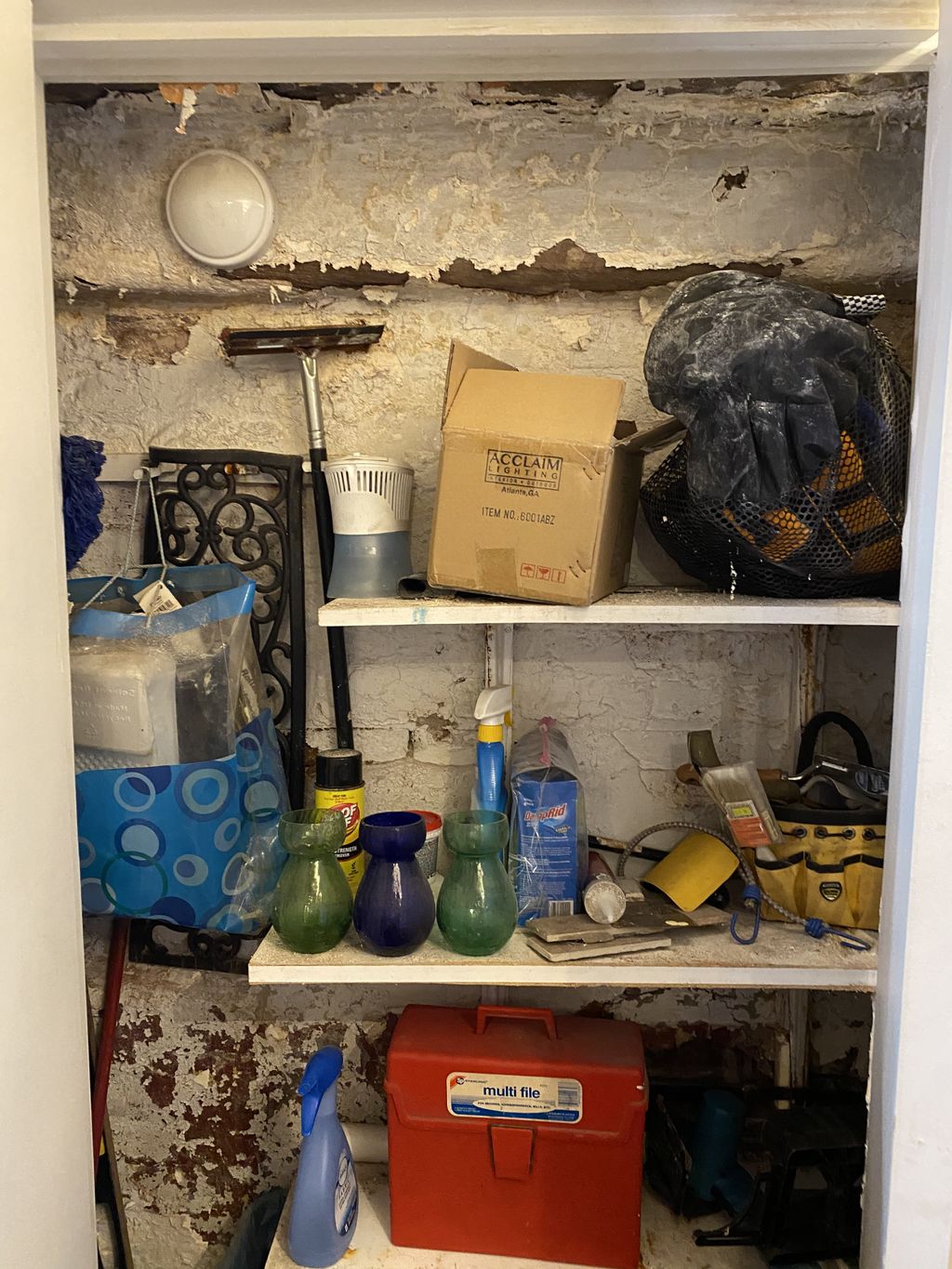 Before the storage closet in Vestibule