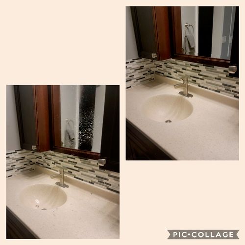 before and after bachelor pad first clean