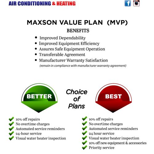 Maxson Maintenance Plan