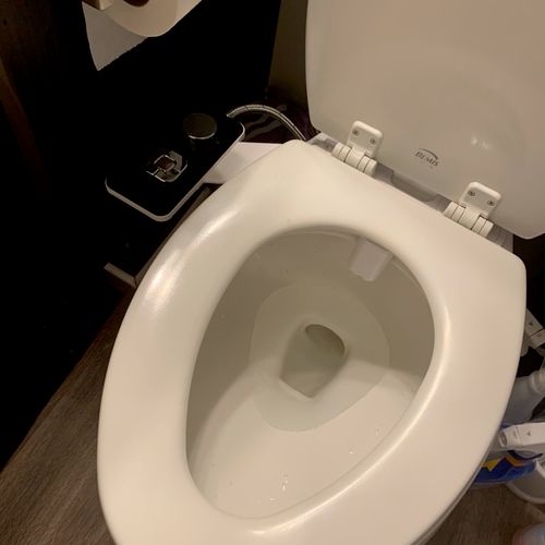 Guess Handyman came and installed my bidet. Super 