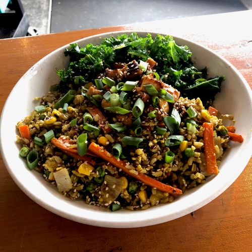 Vegan Fried Rice with Kale