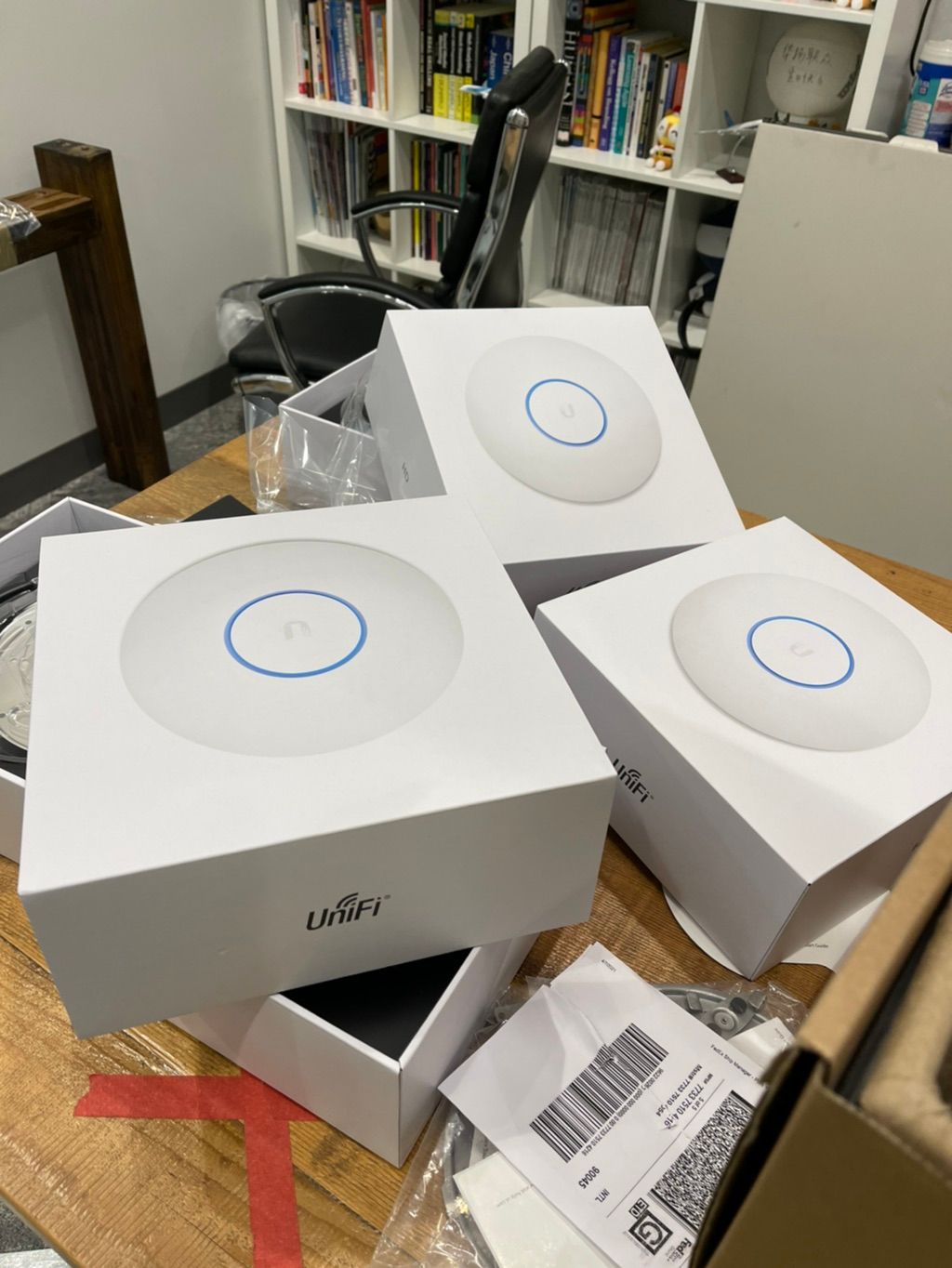 Office Wi-Fi setup with Ubiquiti access points 