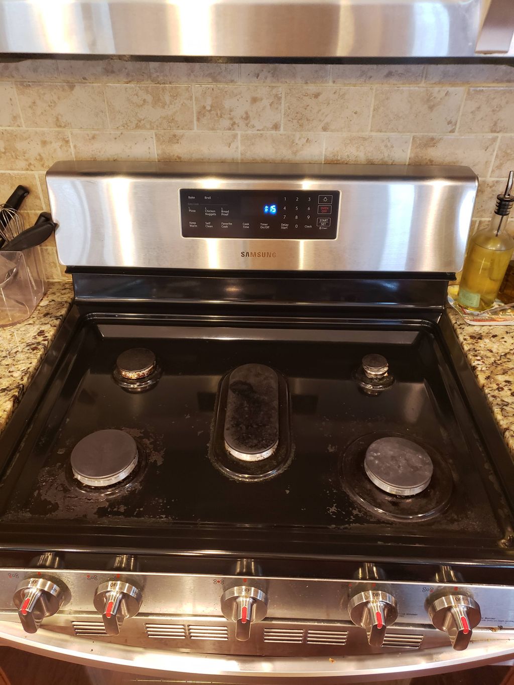 Kitchen Cleaning Stove Top (After)