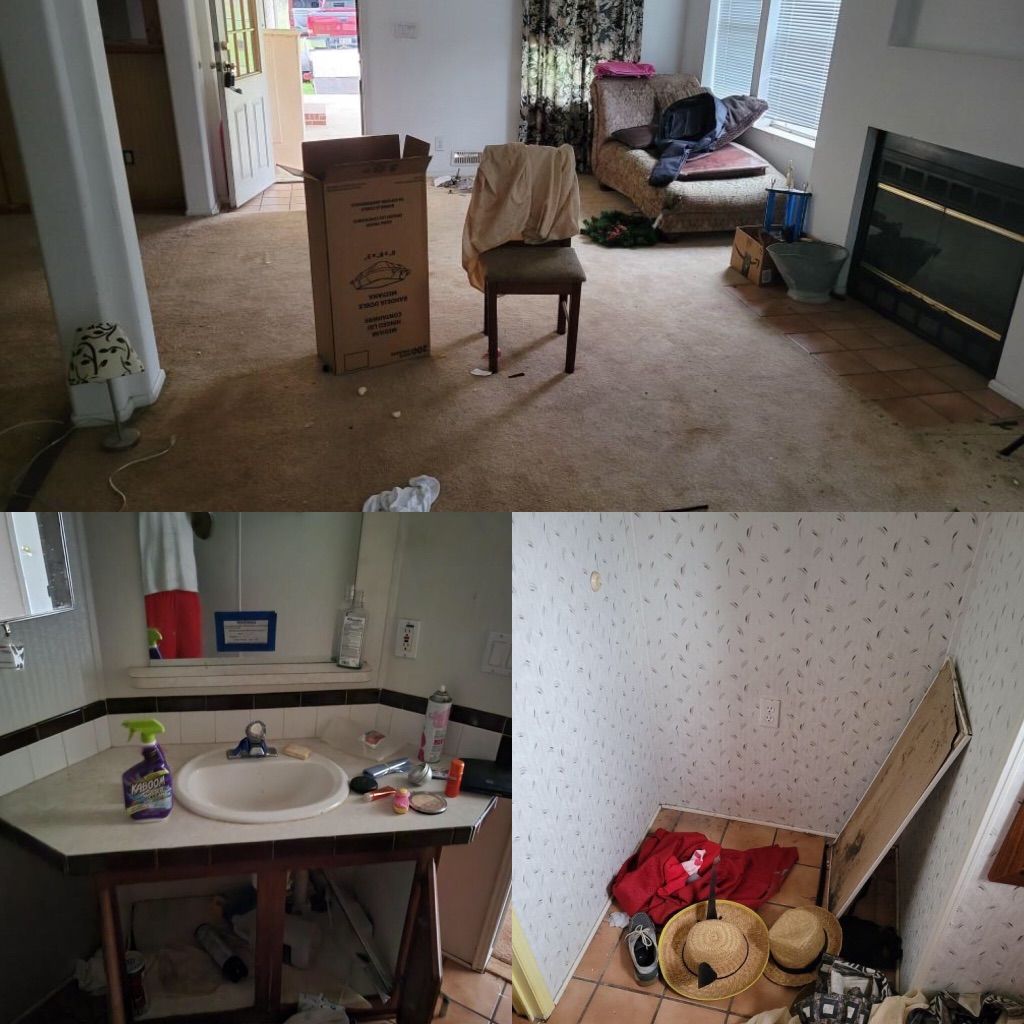 Before debris removal 