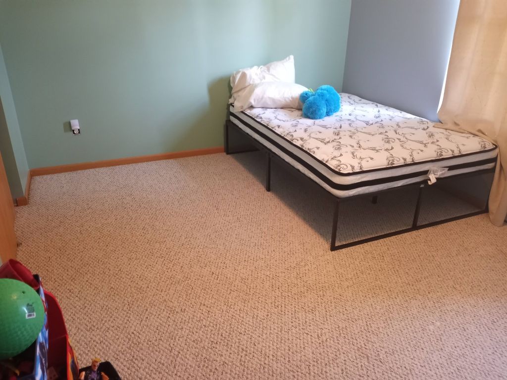 This is the youngest kid's room. It was worse for 