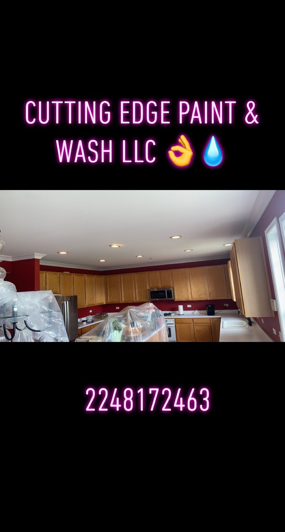 Cutting edge paint wash