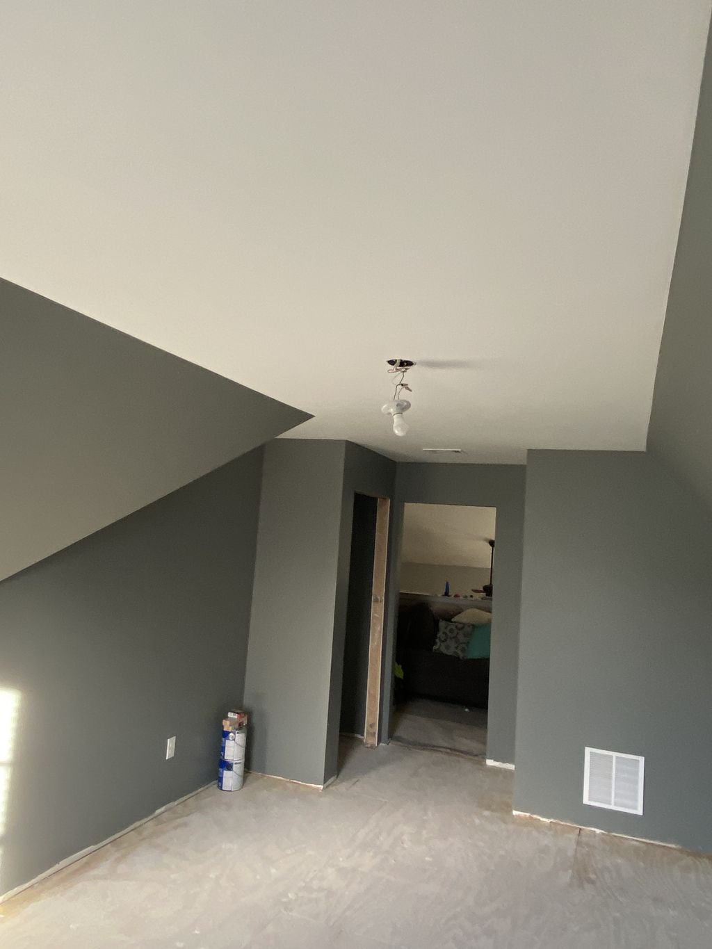 very soft flat and right walls and ceiling 