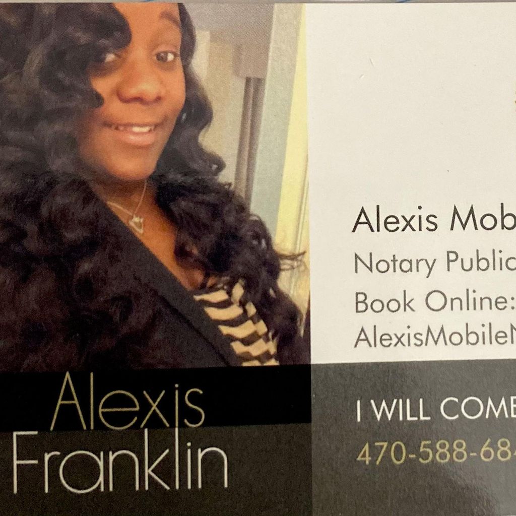Mobile Notary Services by Alexis