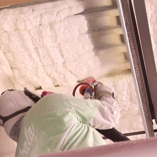 Spray foam is the most effective insulating materi