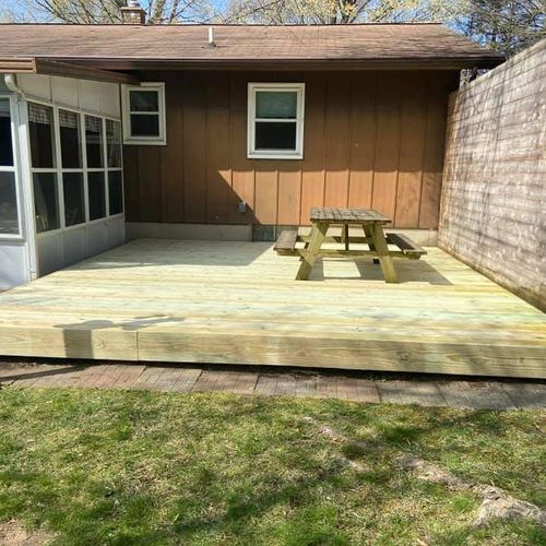 I needed my deck replaced. J&M Group did a great j