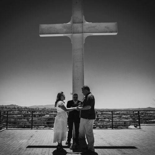 Vincent made our small vow renewal in Santa Fe so 