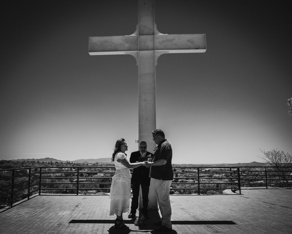 Vincent made our small vow renewal in Santa Fe so 