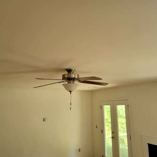 Had 4 Ceiling Fans to Install. They came out and d