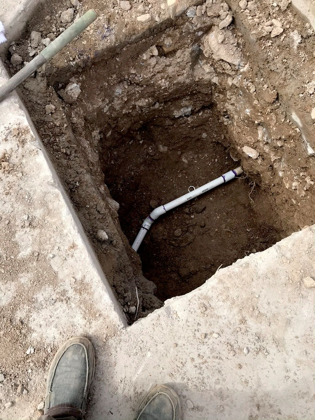 Under slab water leak repair 