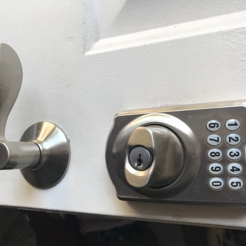 Needed door locks installed in my new home. Was on