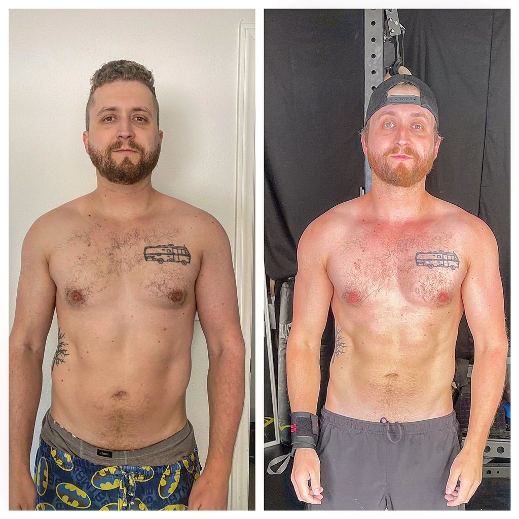 Ben lost 18lbs for wedding!