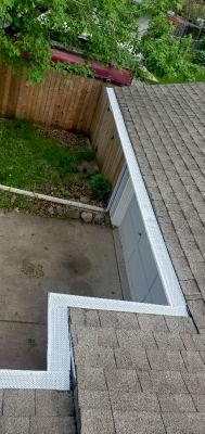 Cleaned and repaired gutters along with a whole ho